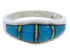 Sterling Silver Turquoise Opal Southwest Ring Size 5-3/4 EX51041